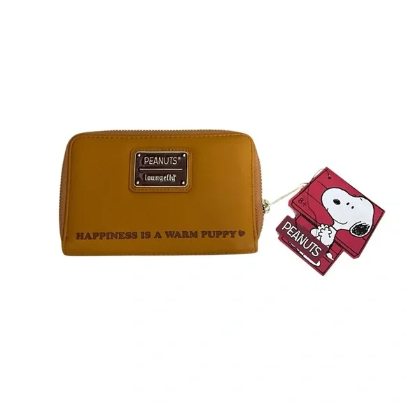 Loungefly PEANUTS Charlie Brown and Snoopy Sunset Happiness Wallet NWT - Picture 3 of 3
